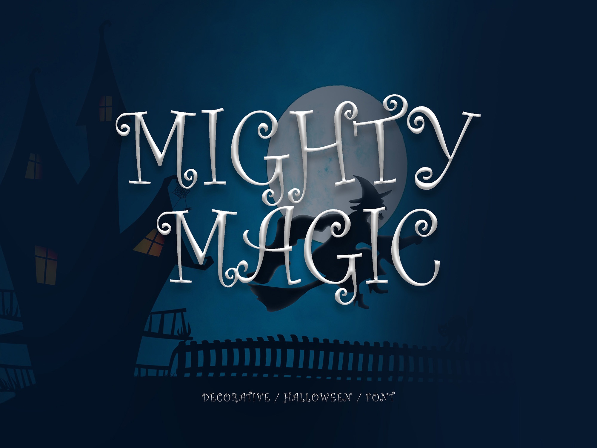 Beispiel einer Mightymagic Regular-Schriftart