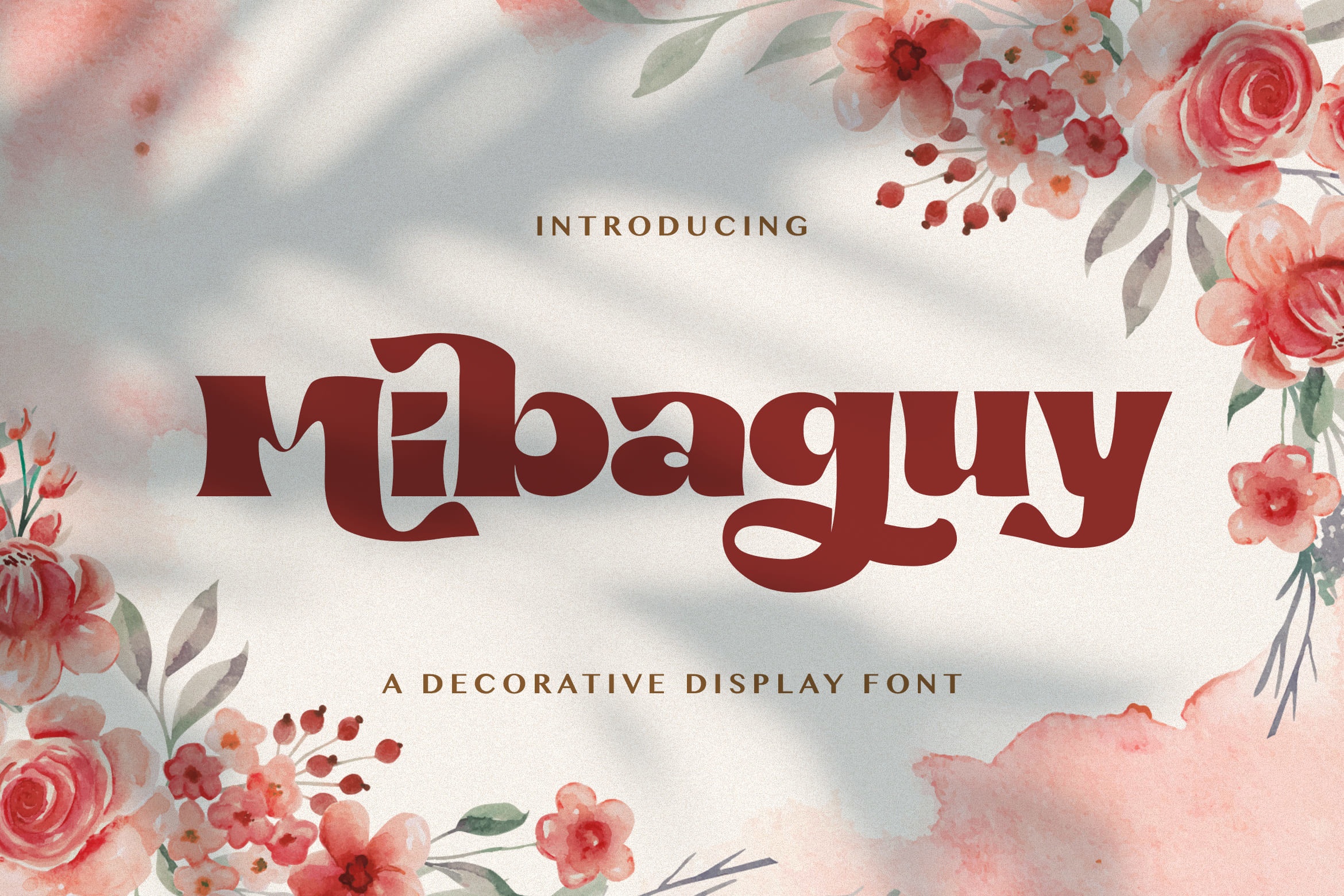 Beispiel einer Mibaguy Regular-Schriftart