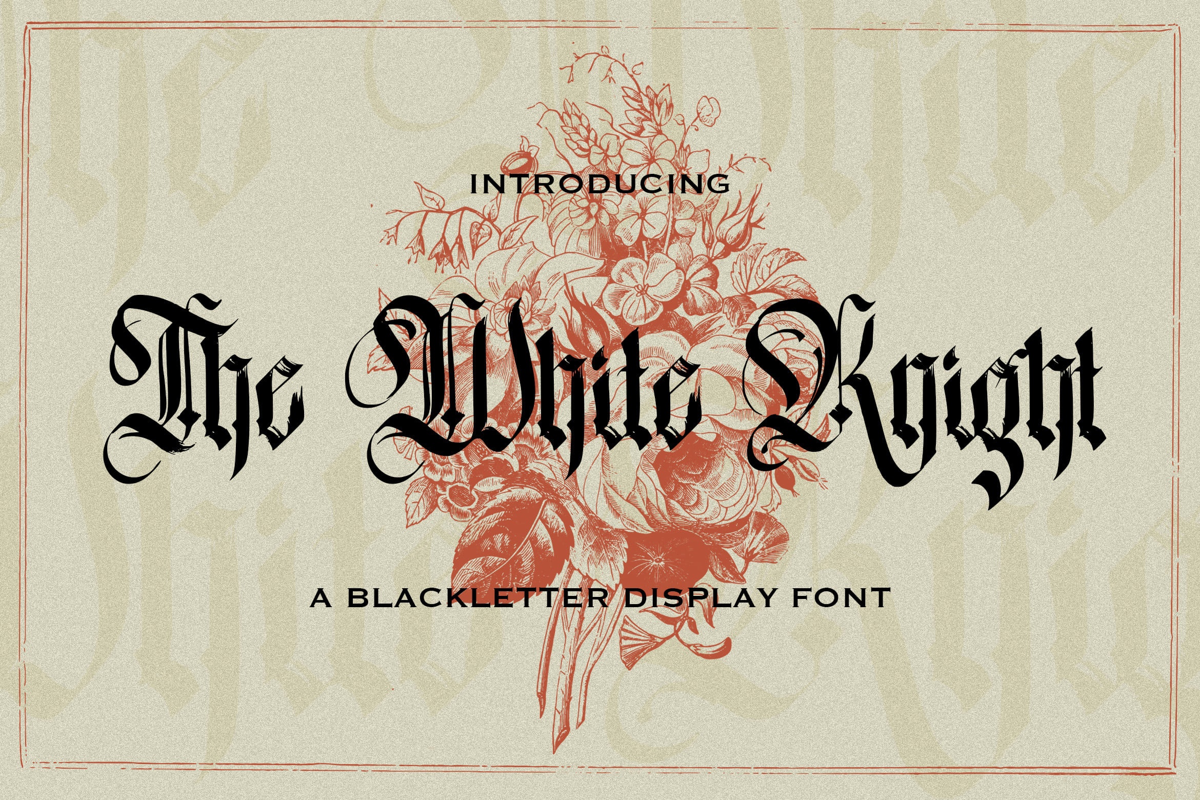 Beispiel einer The White Knight-Schriftart