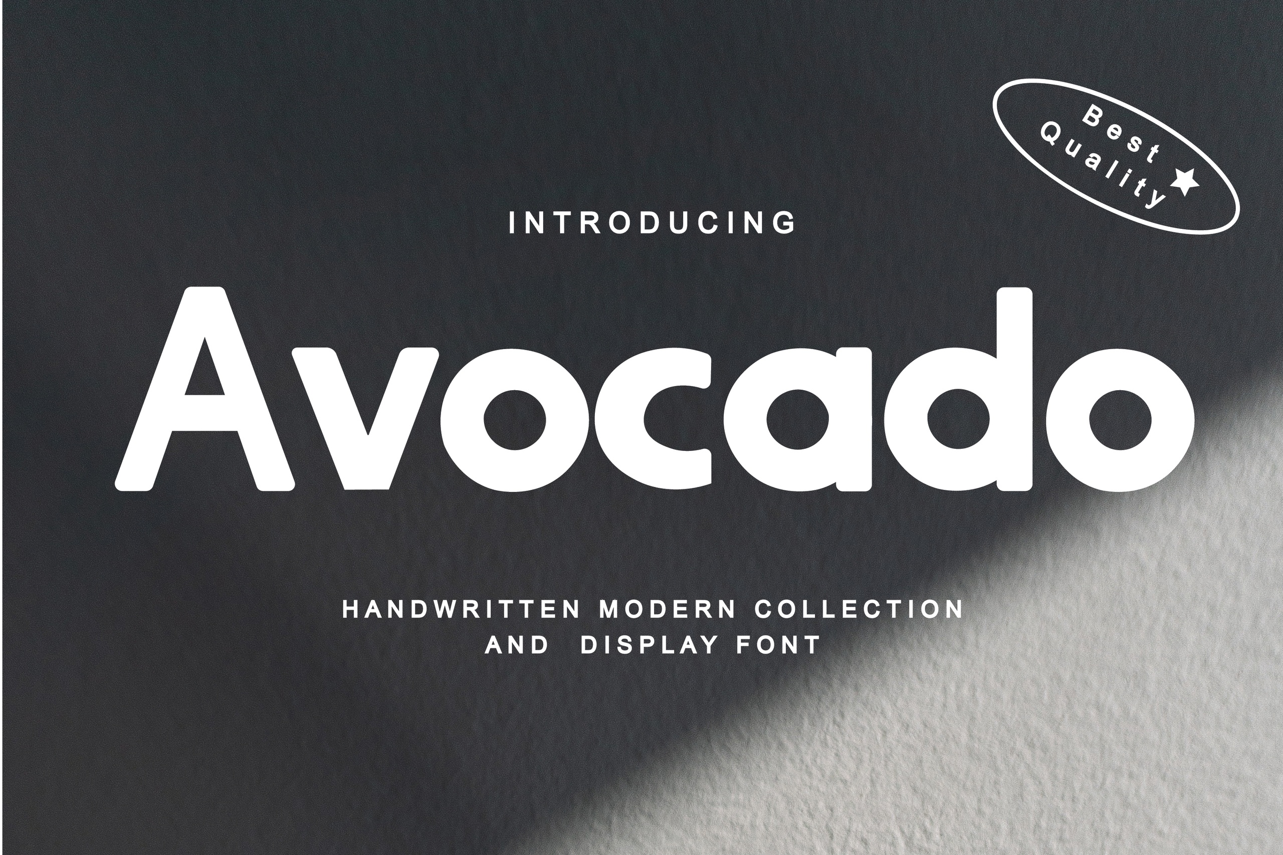 Beispiel einer Avocado Regular-Schriftart