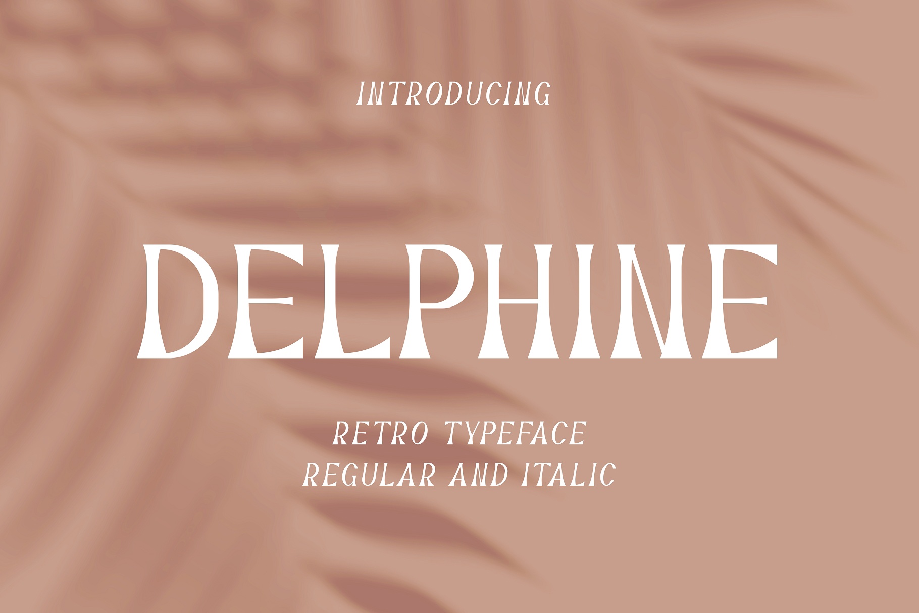 Beispiel einer Delphine-Schriftart
