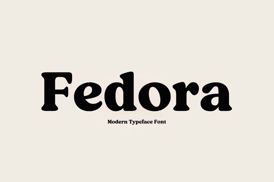 Beispiel einer Fedora-Schriftart
