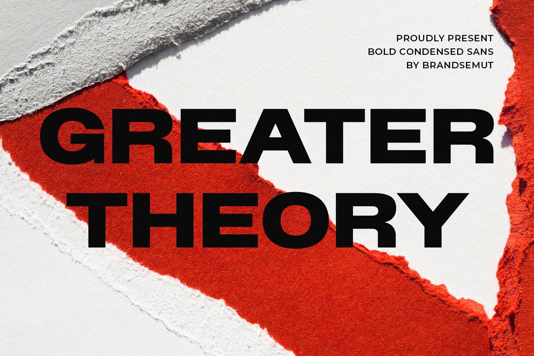 Beispiel einer Greater Theory-Schriftart