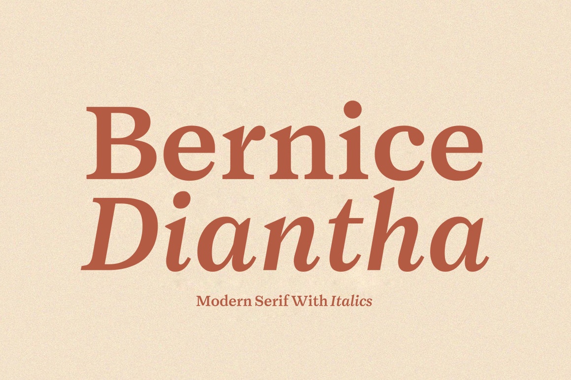 Beispiel einer Bernice Diantha Italic-Schriftart