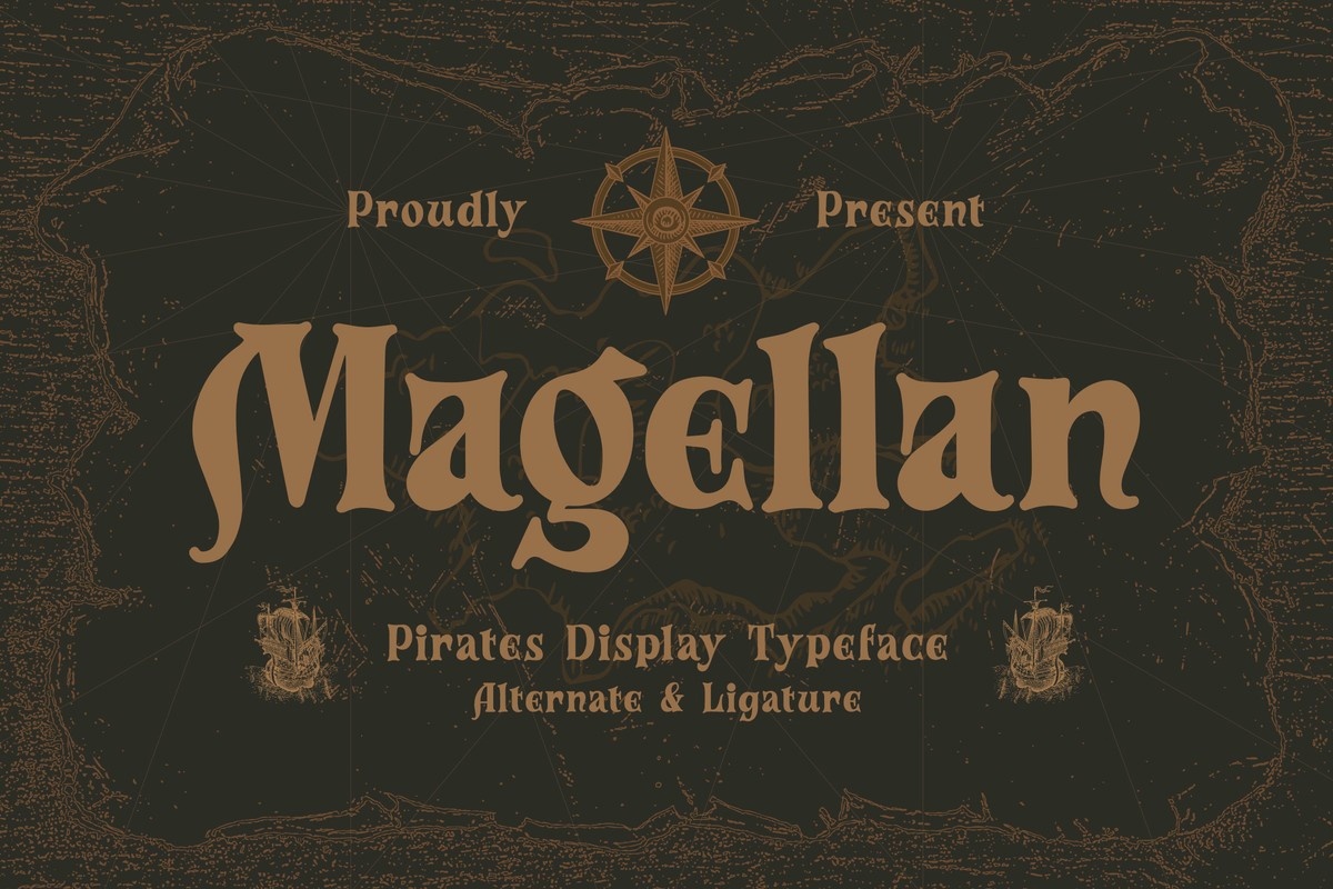 Beispiel einer Magellan-Schriftart