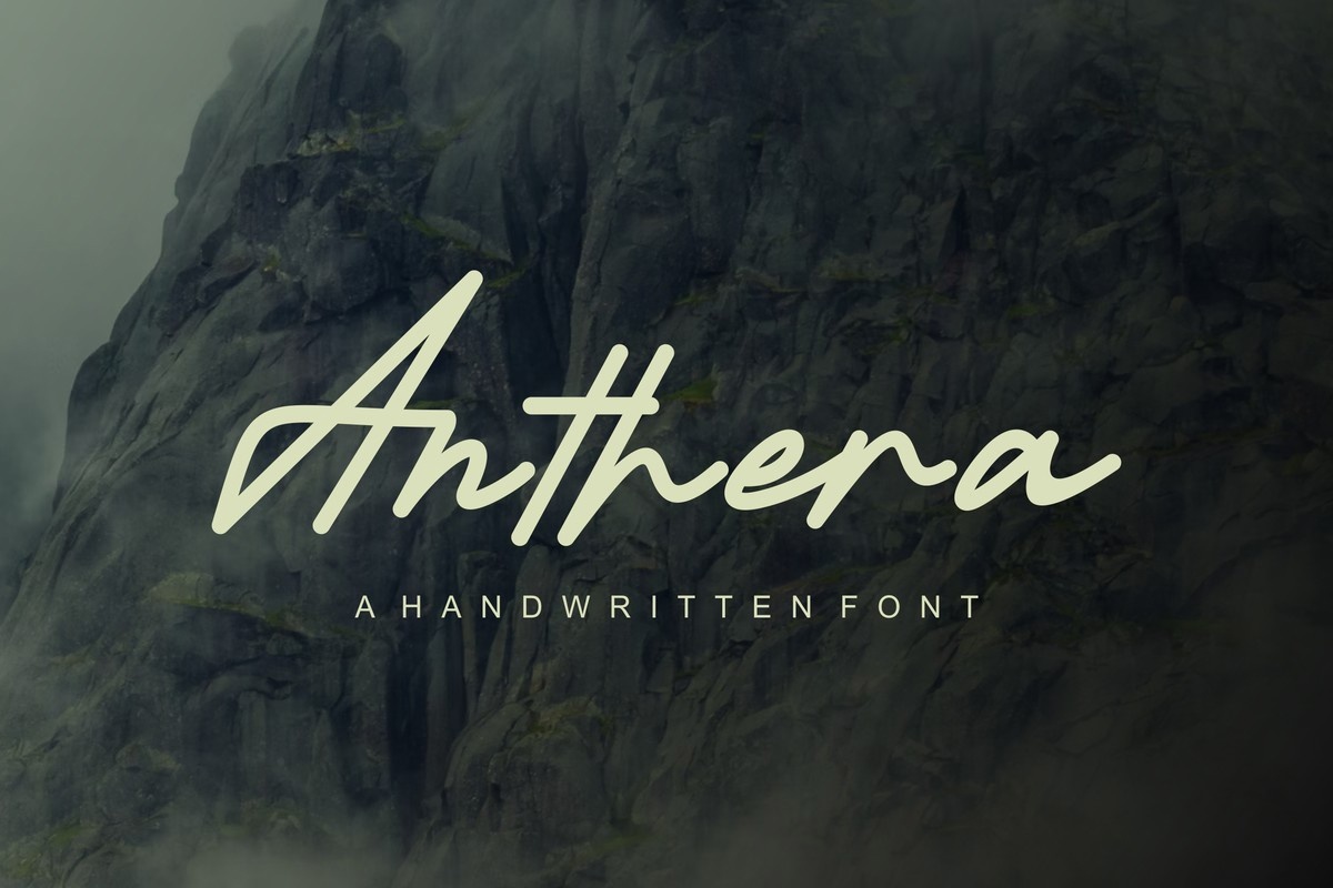 Beispiel einer Anthera-Schriftart