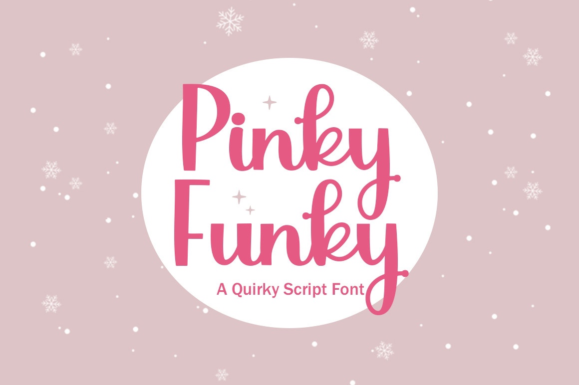 Beispiel einer Pinky Funky Regular-Schriftart