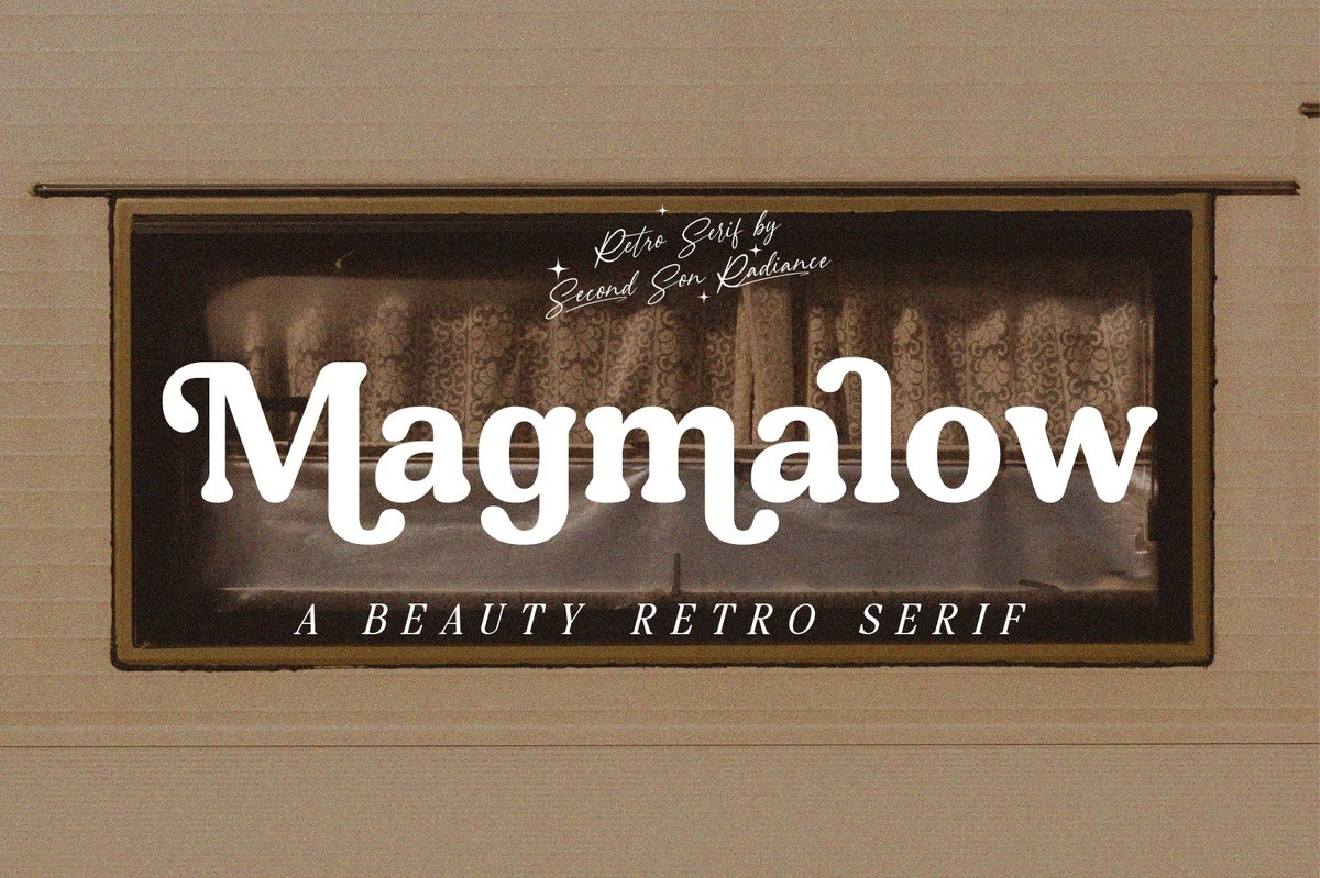 Beispiel einer Magmalow-Schriftart