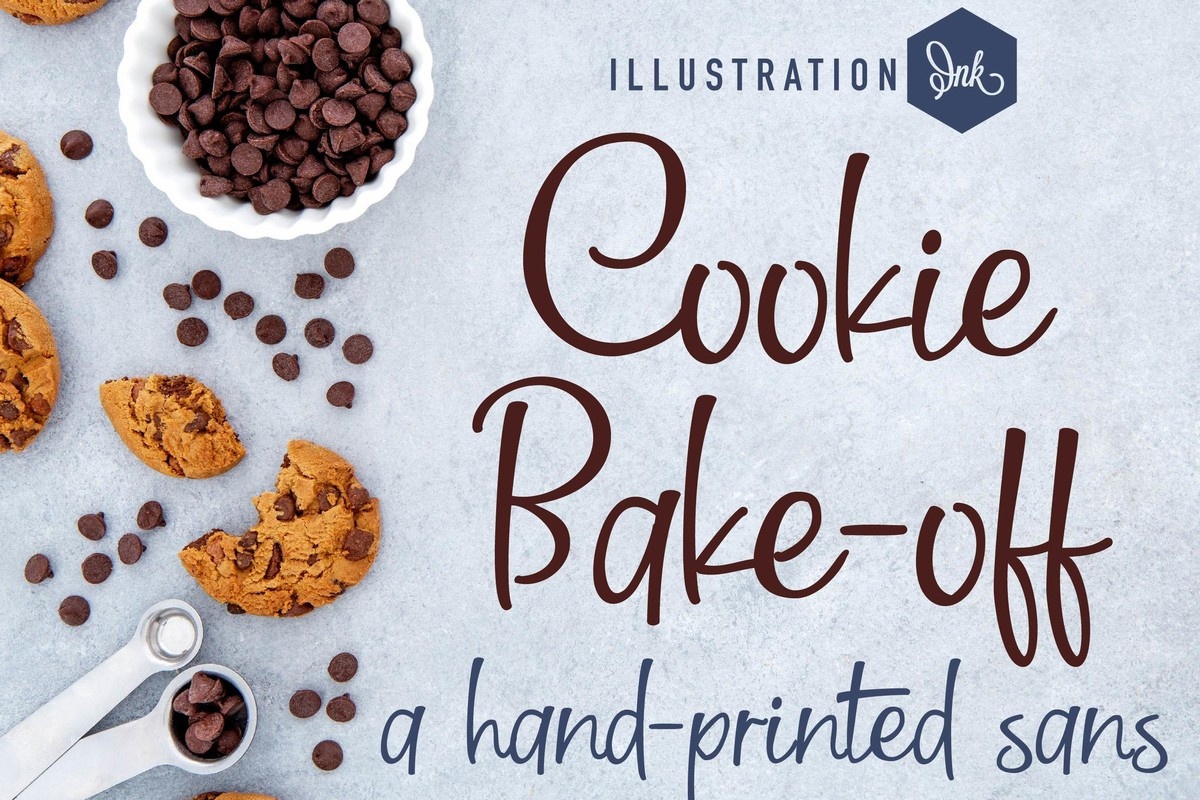 Beispiel einer PN Cookie Bakeoff Regular-Schriftart