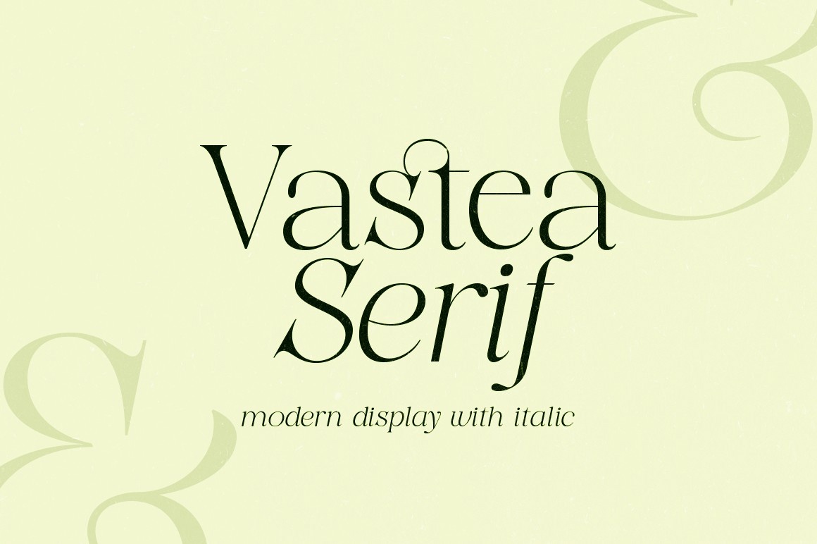 Beispiel einer Vastea Serif-Schriftart