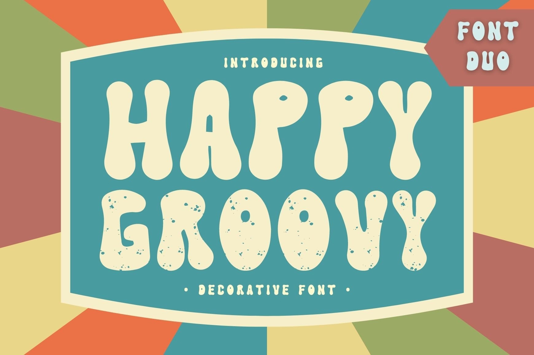 Beispiel einer Happy Groovy-Schriftart