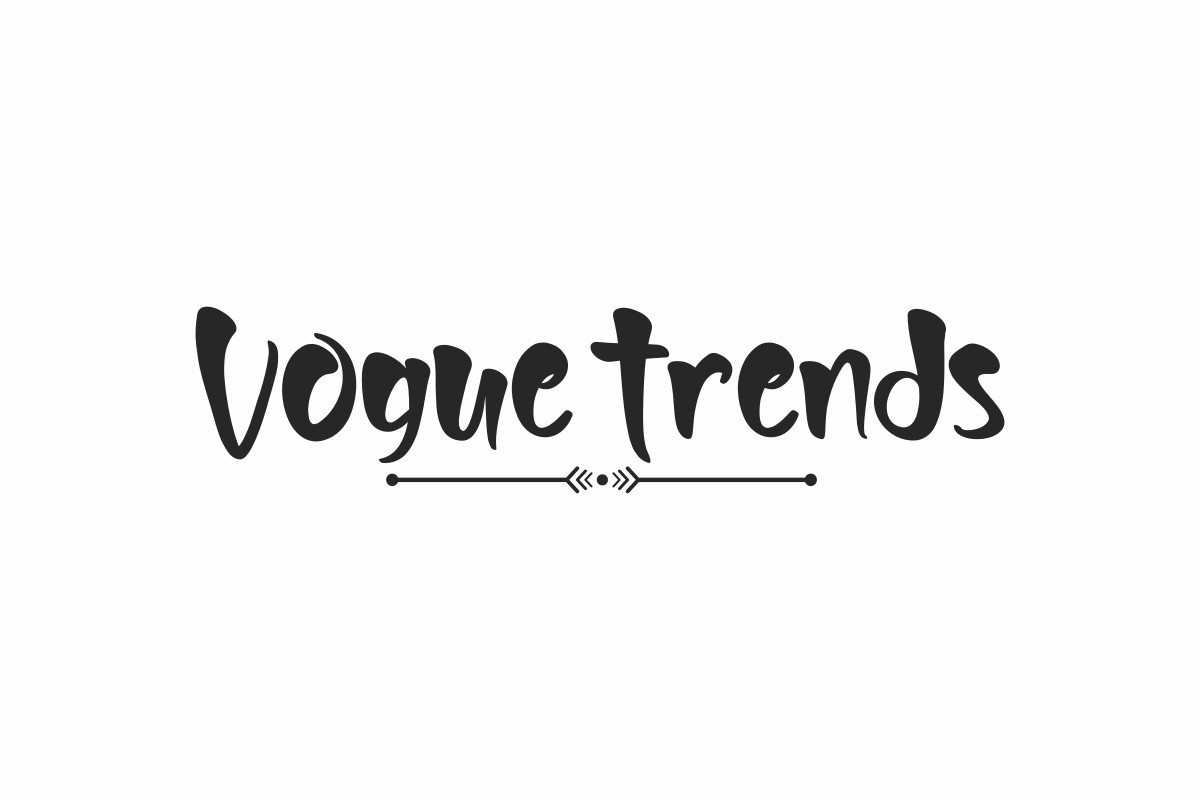 Beispiel einer Vogue Trends-Schriftart