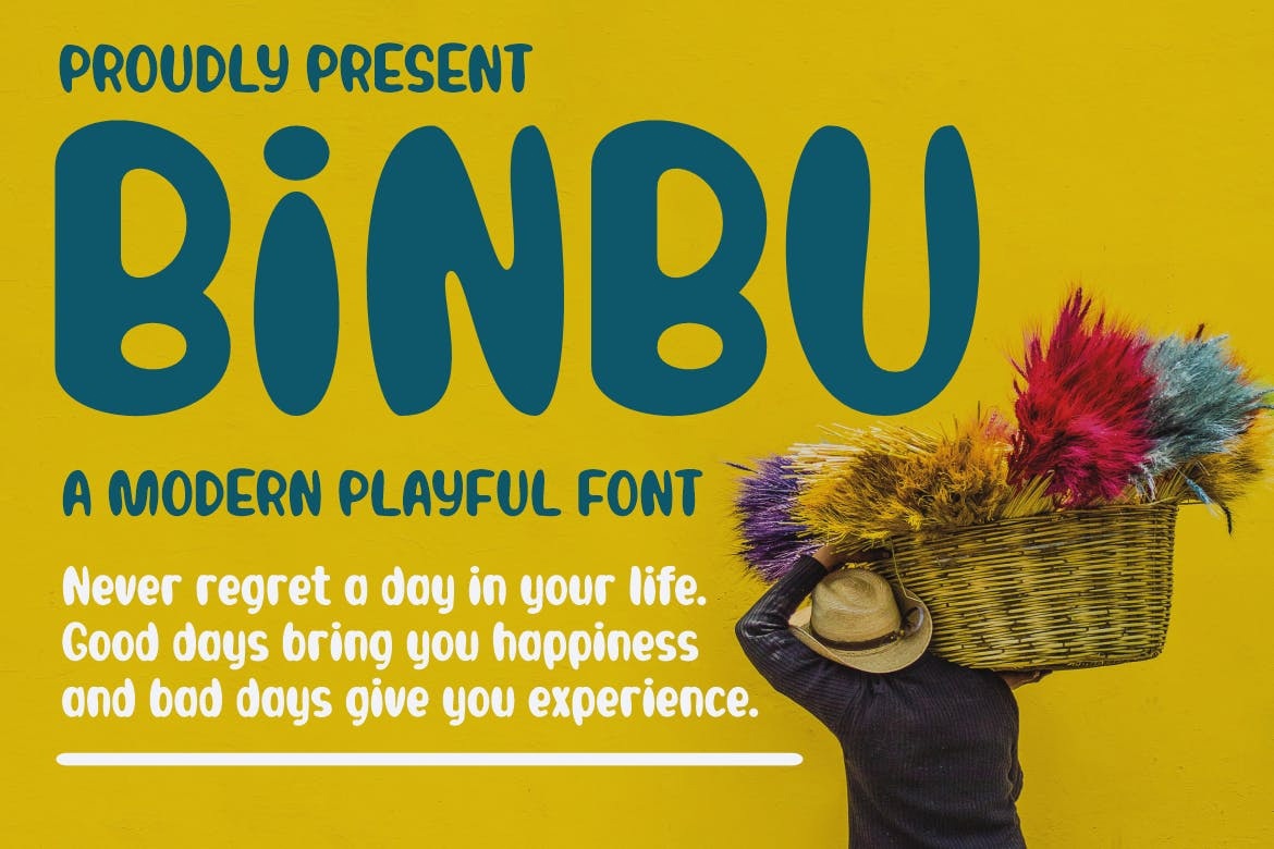 Beispiel einer Binbu-Schriftart
