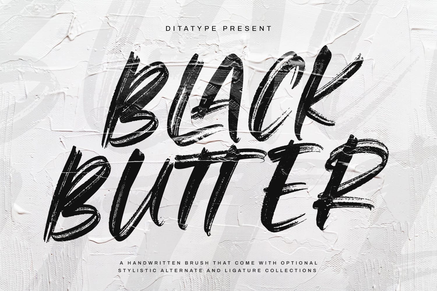 Beispiel einer Black Butter Regular-Schriftart