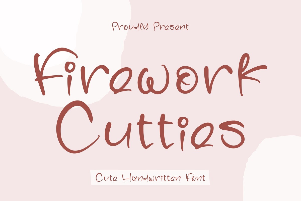 Beispiel einer Firework Cutties Regular-Schriftart