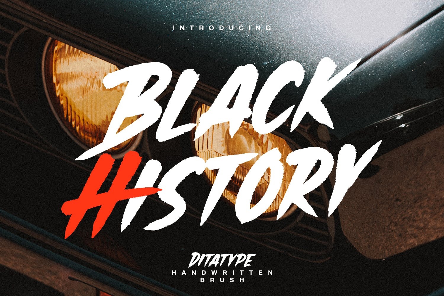 Beispiel einer Black History-Schriftart