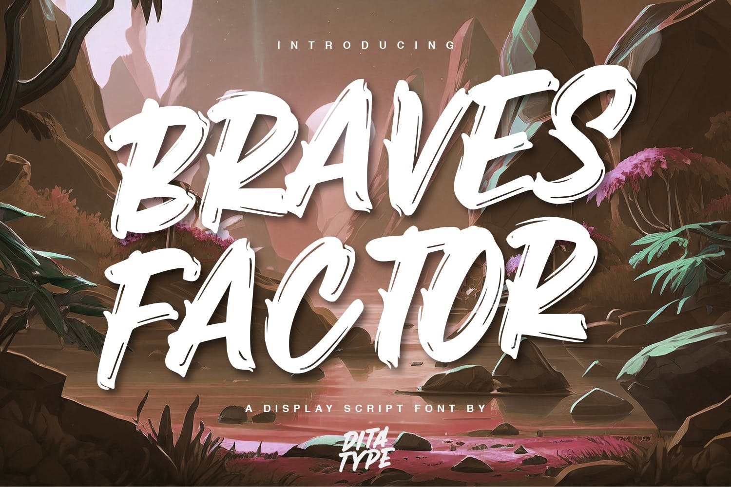 Beispiel einer Brave Factor-Schriftart