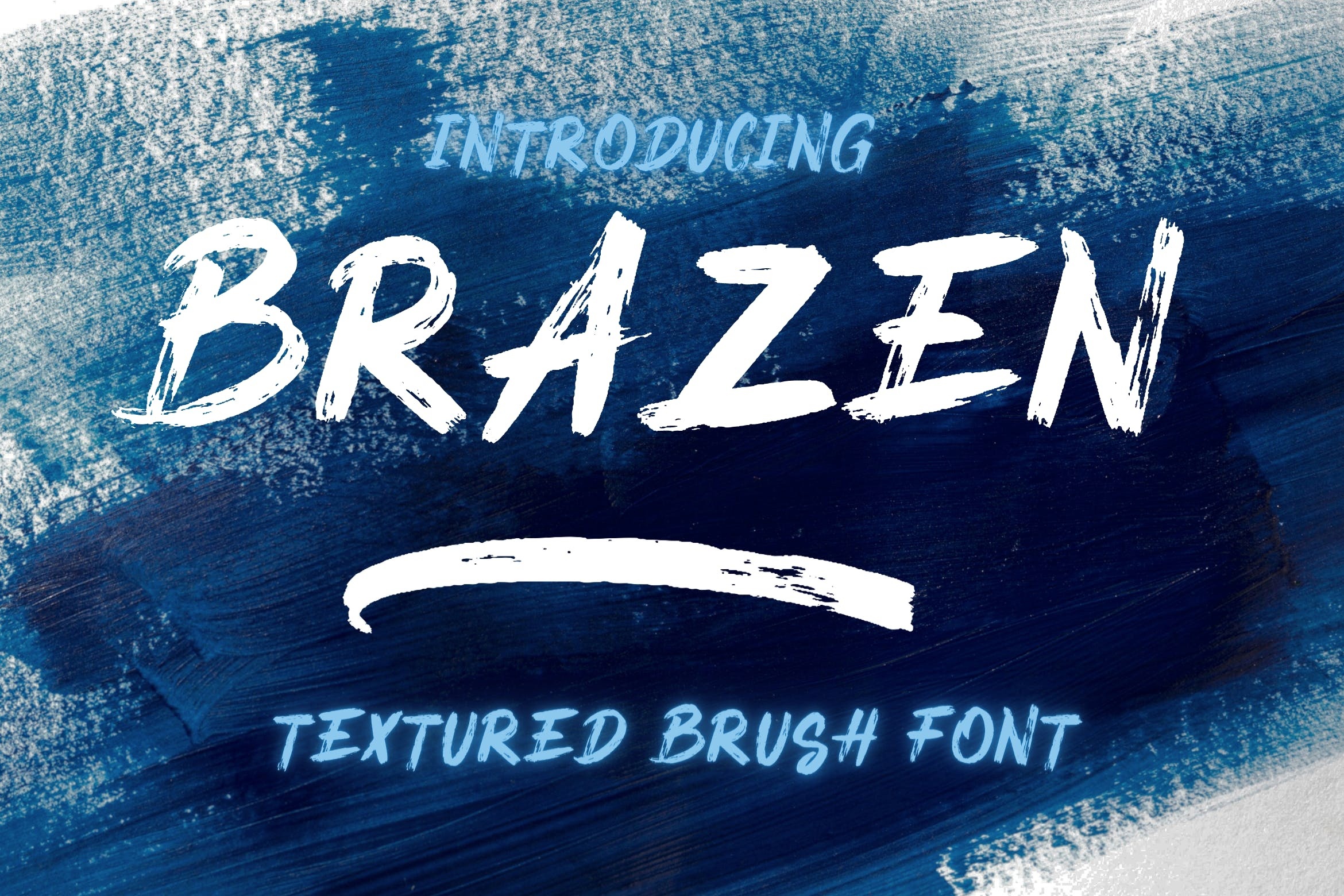 Beispiel einer Brazen Brush-Schriftart