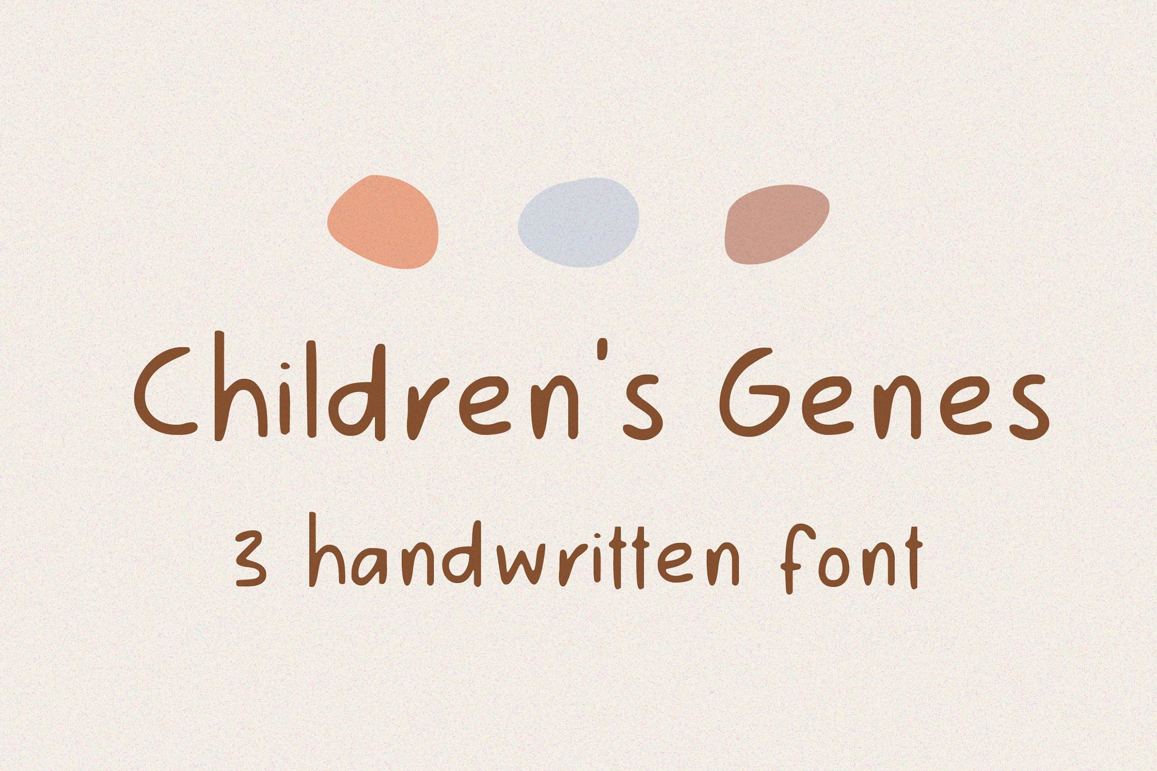 Beispiel einer Childrens Genes Regular-Schriftart