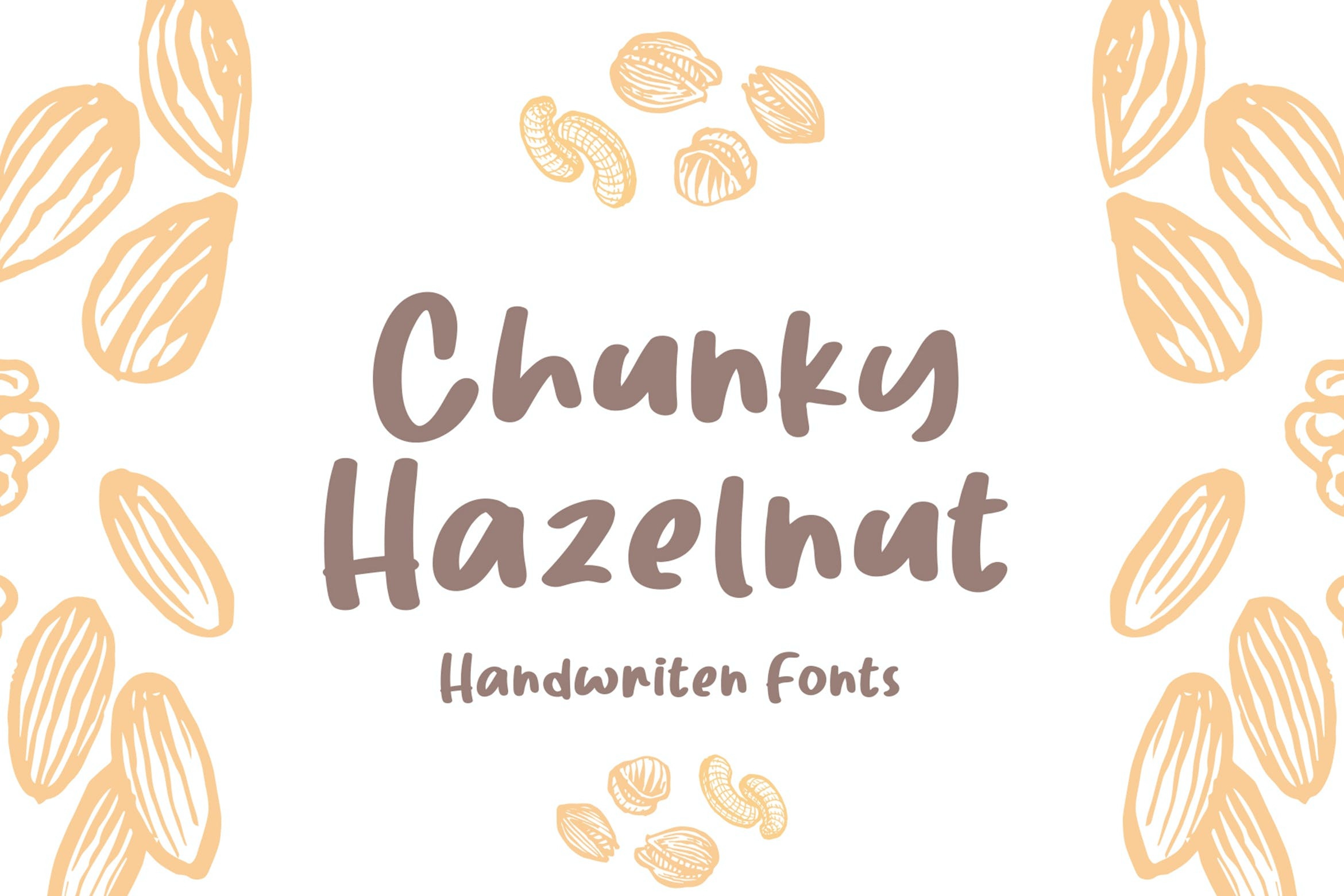 Beispiel einer Chunky Hazelnut-Schriftart