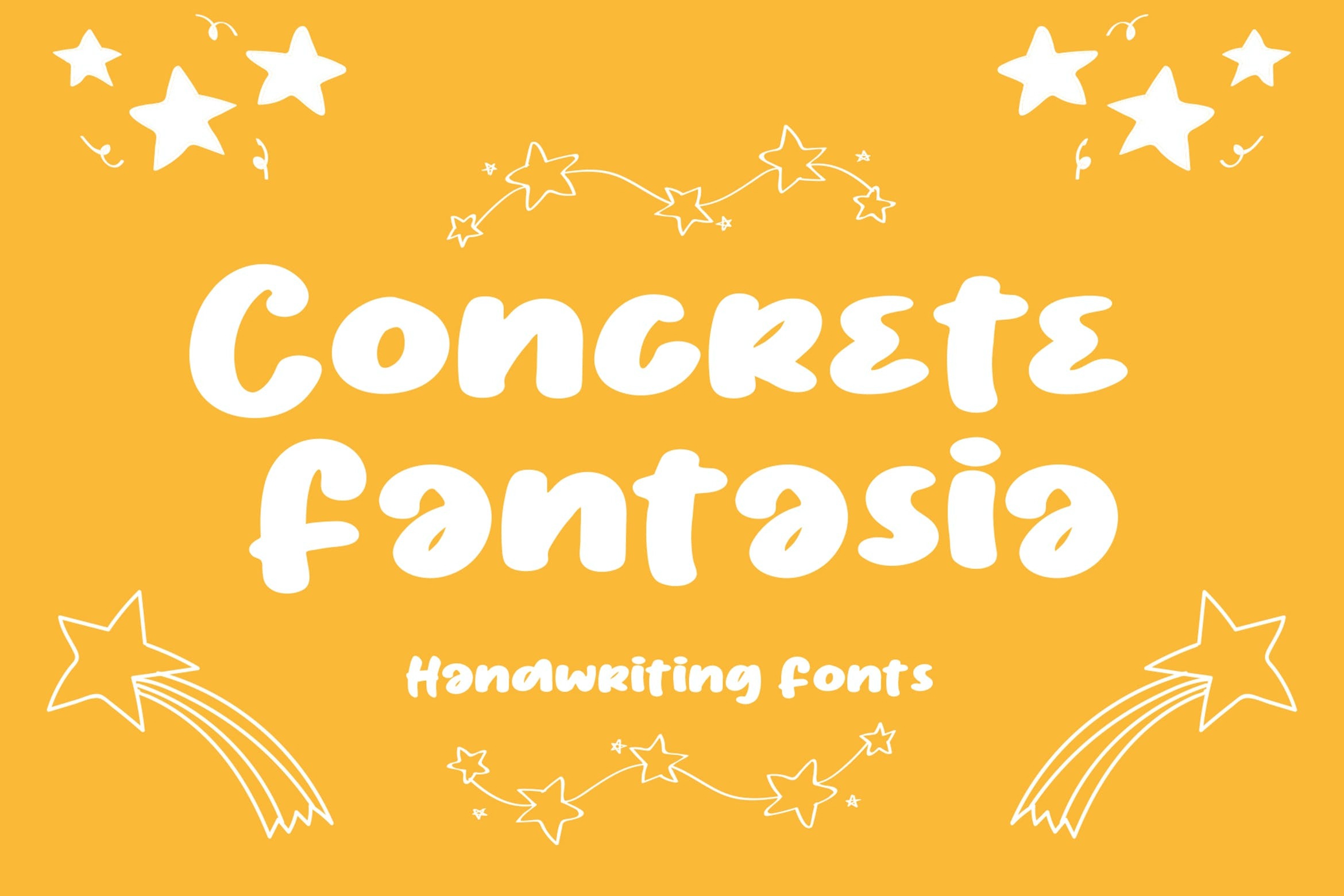 Beispiel einer Concrete Fantasia-Schriftart