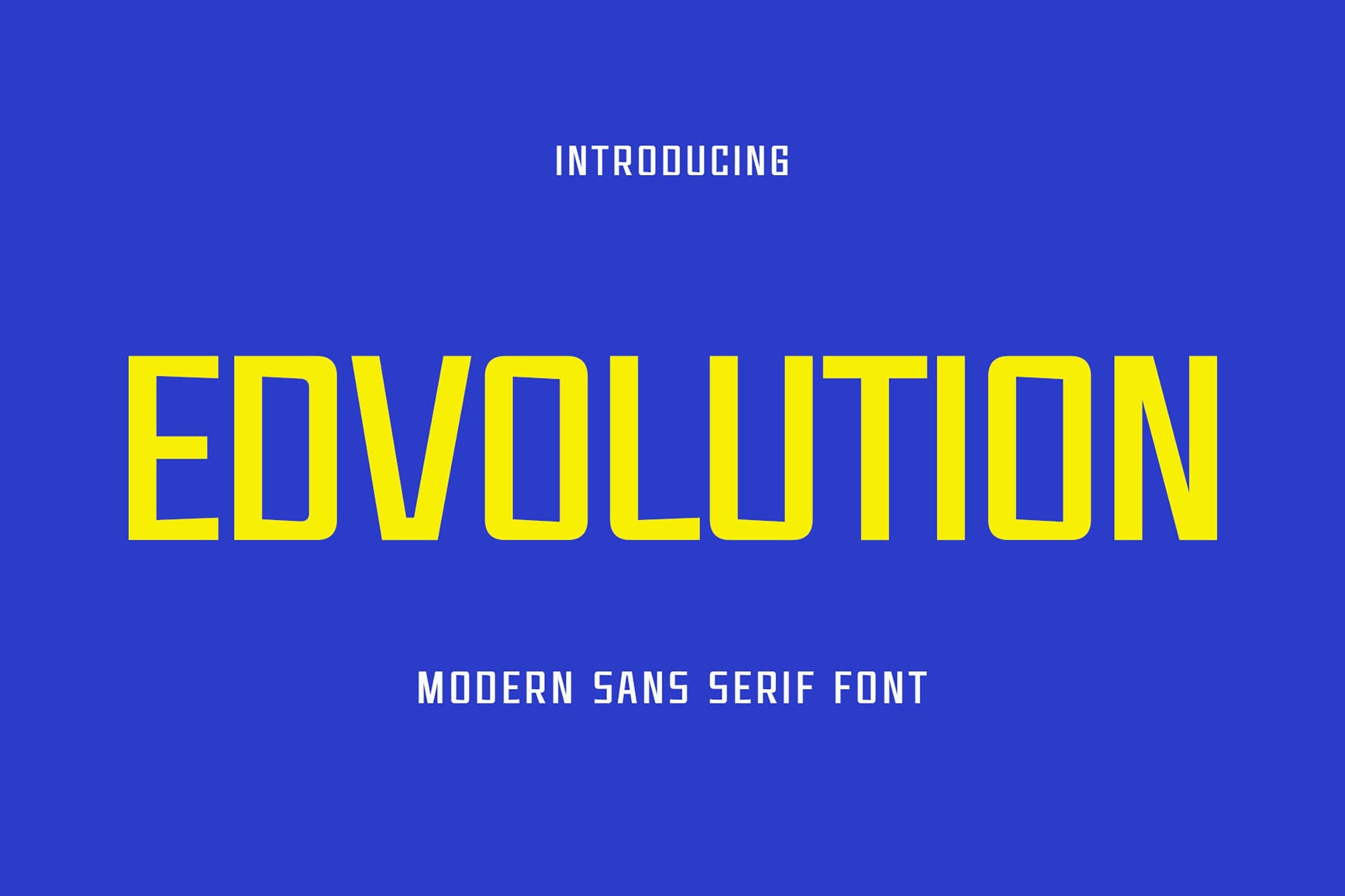 Beispiel einer Edvolution-Schriftart