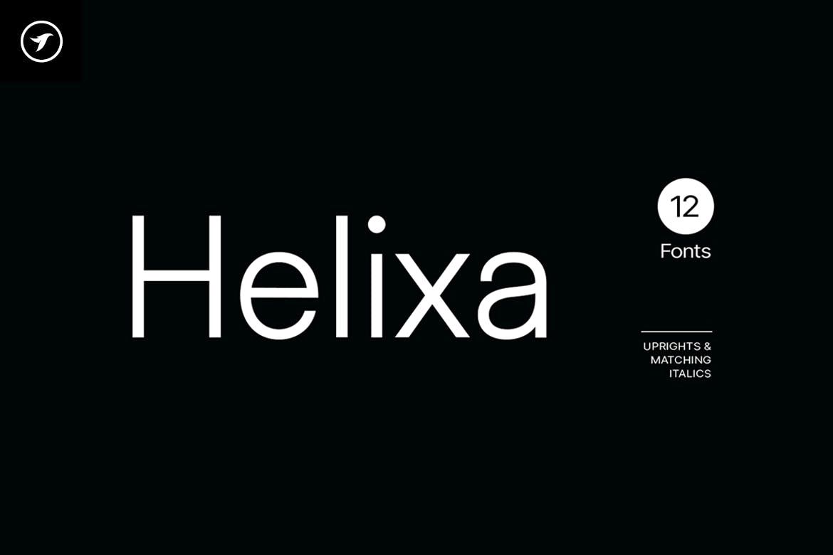 Beispiel einer Helixa-Schriftart