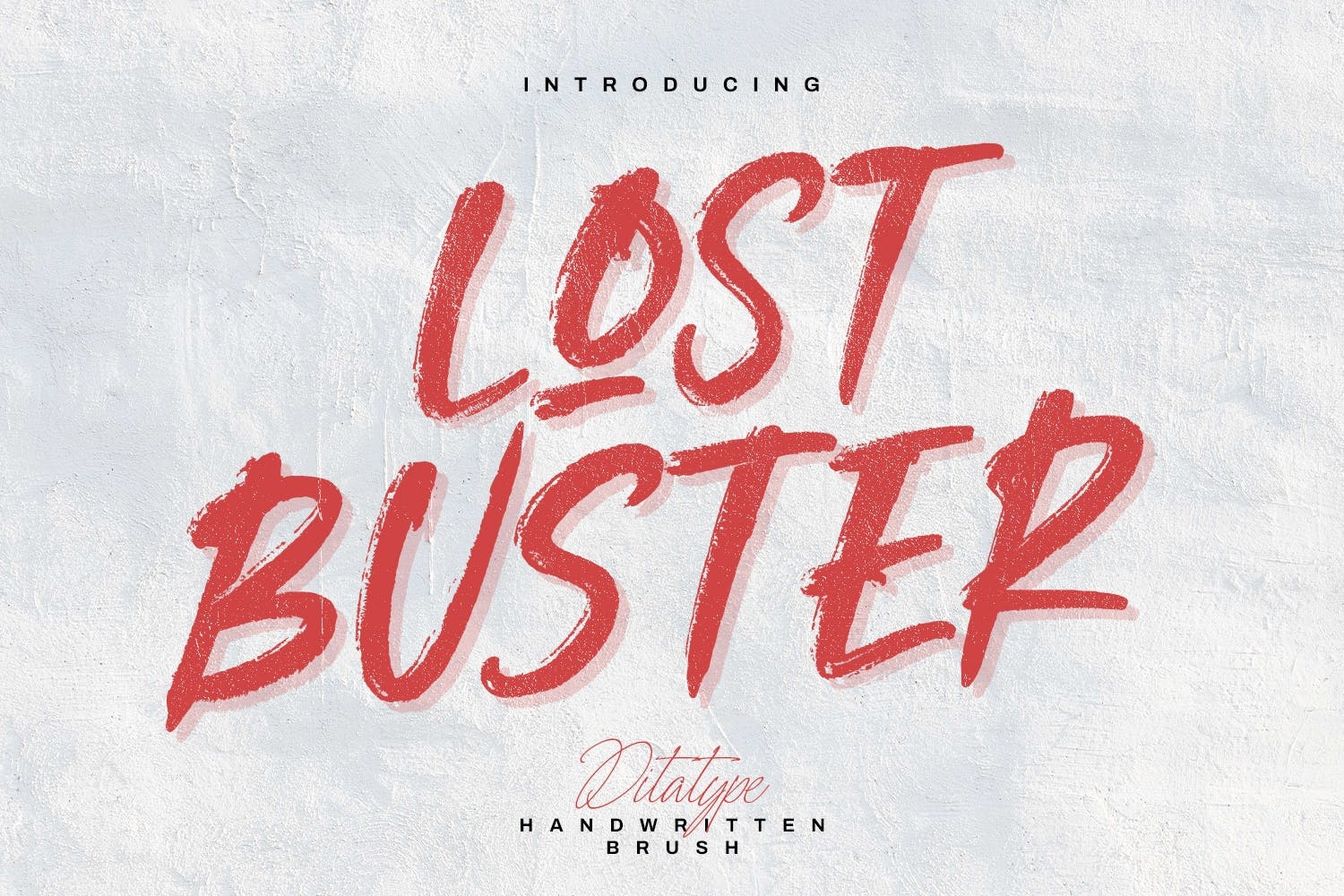 Beispiel einer Lost Buster-Schriftart