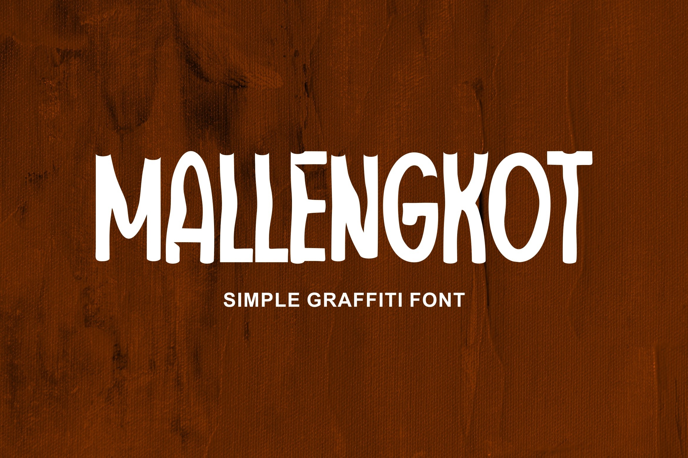 Beispiel einer Mallengkot-Schriftart