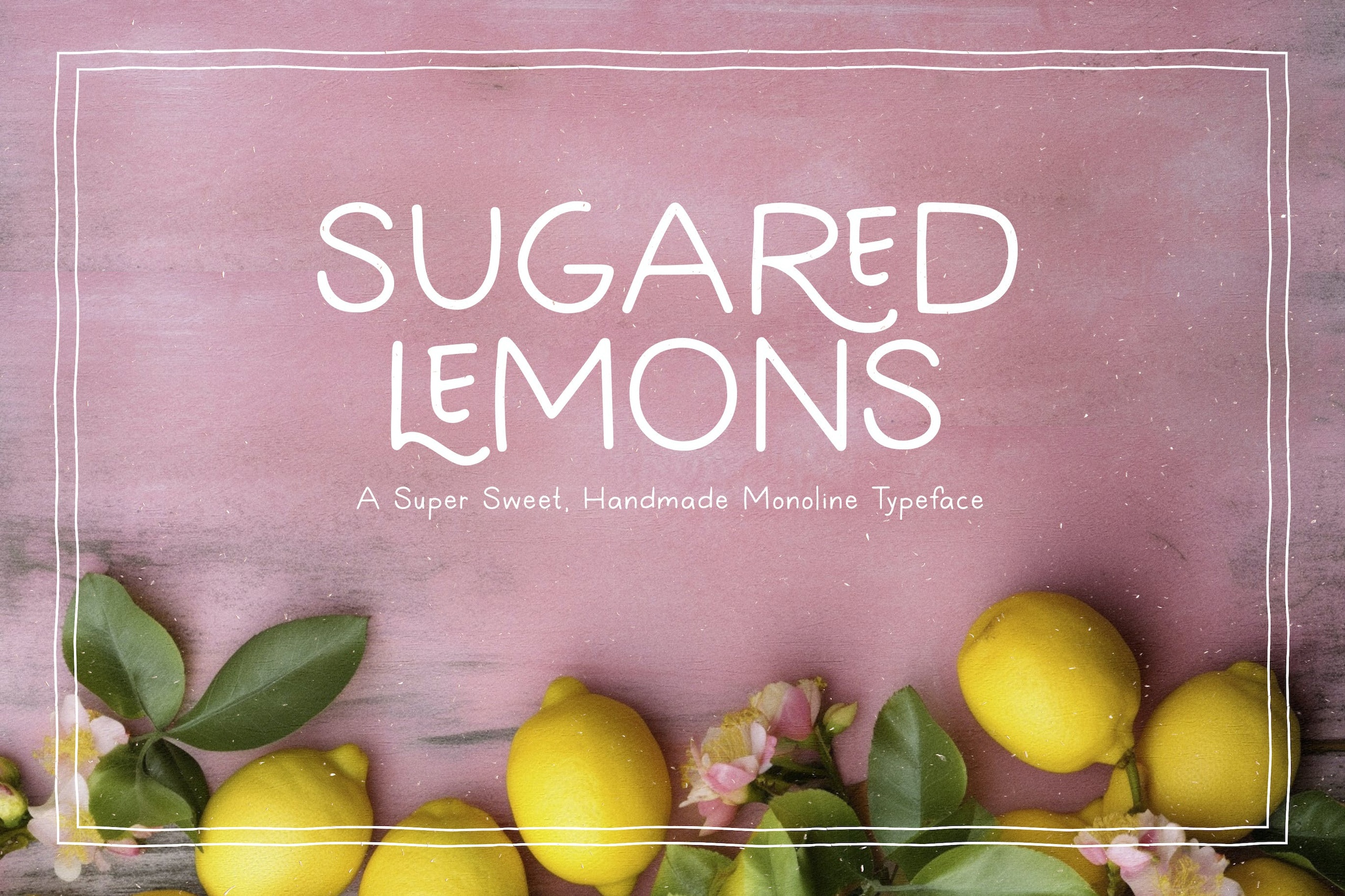 Beispiel einer Sugared Lemons Regular-Schriftart