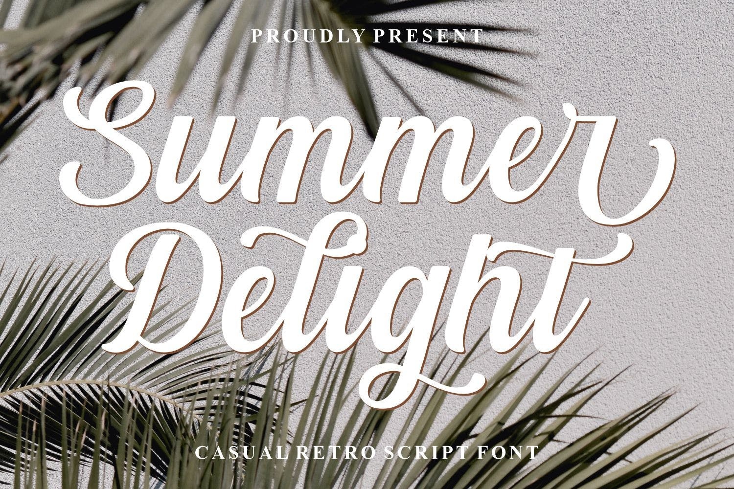 Beispiel einer Summer Delight-Schriftart