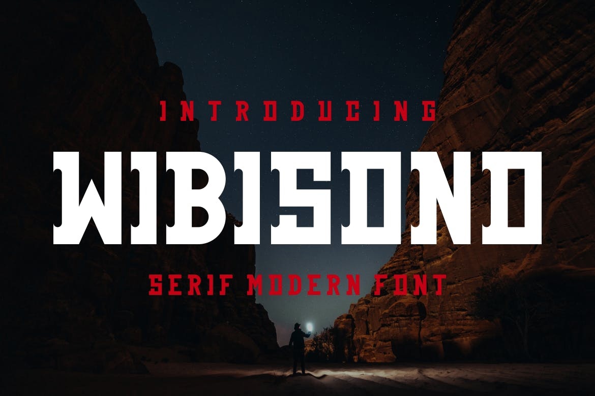 Beispiel einer Wibisono-Schriftart