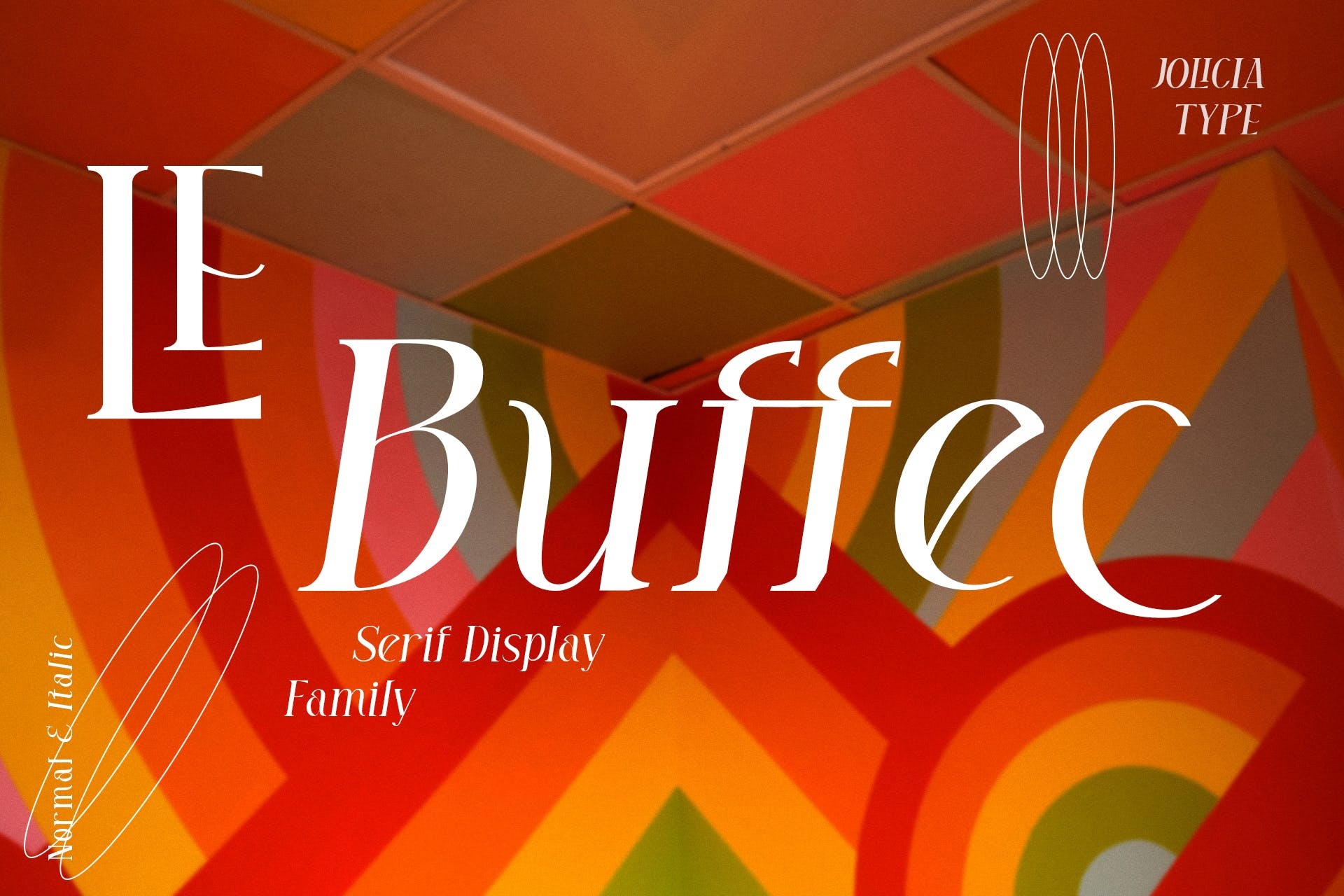 Beispiel einer Le Buffec Medium-Schriftart