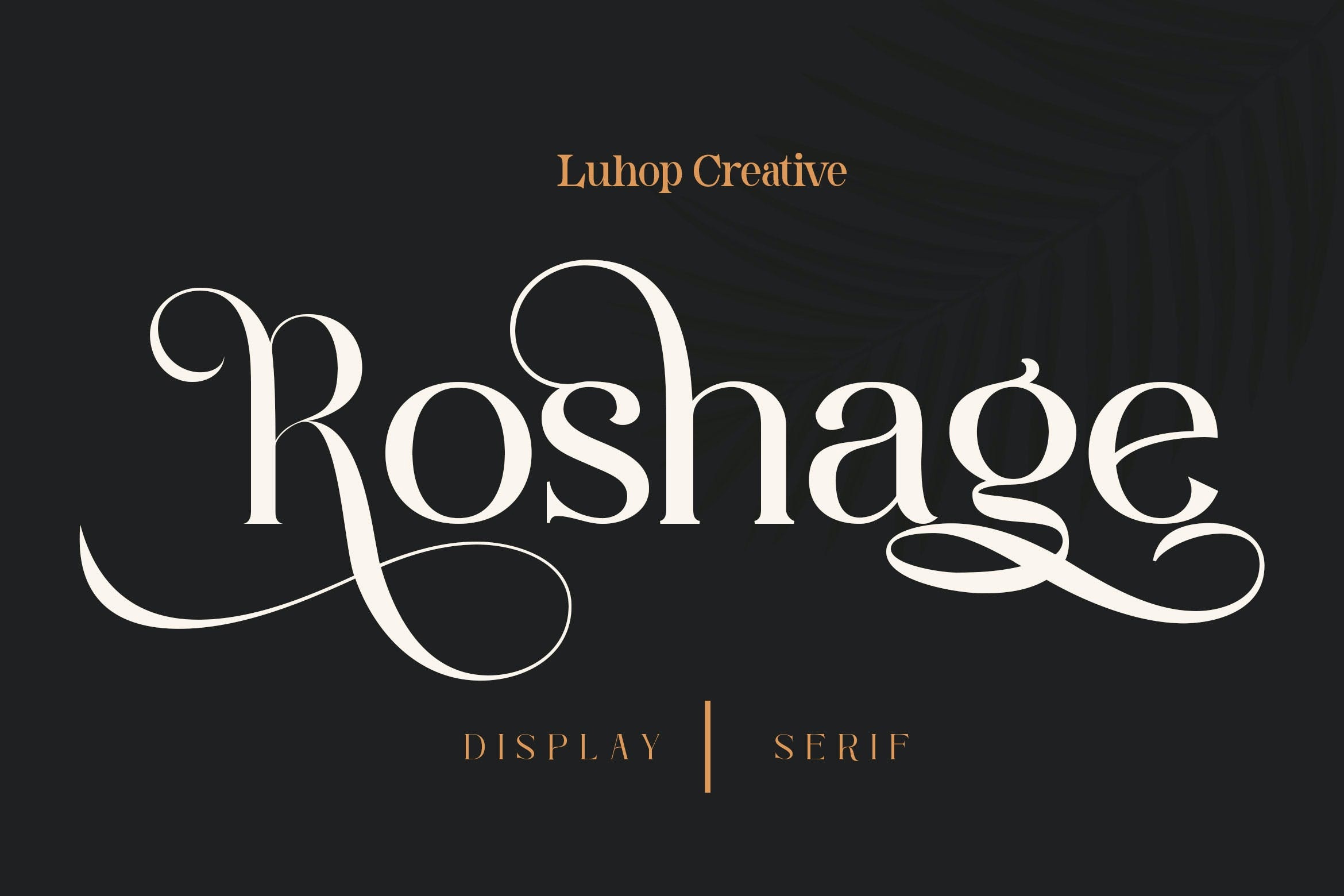 Beispiel einer Roshage-Schriftart