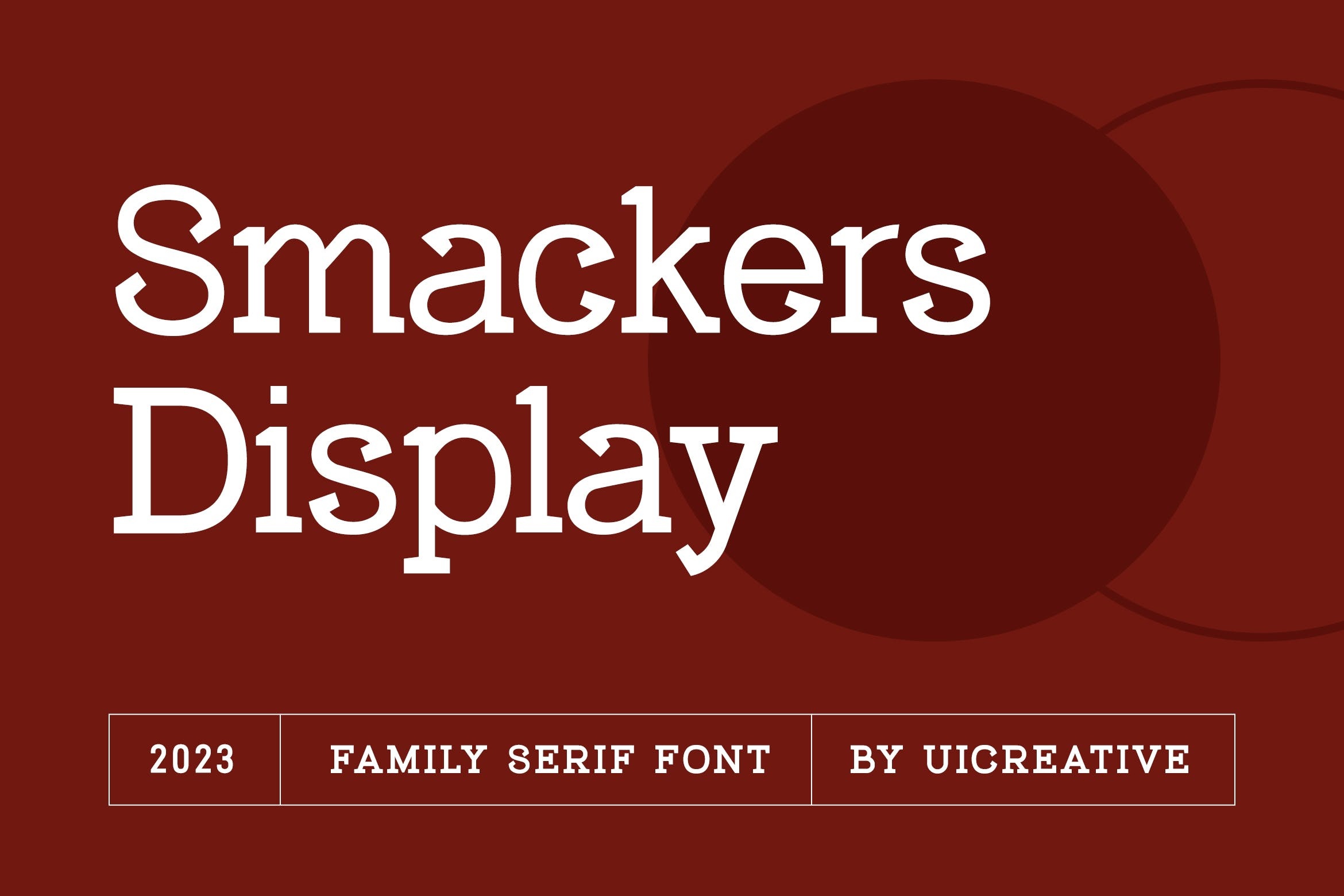 Beispiel einer Smackers Display ThinItalic-Schriftart