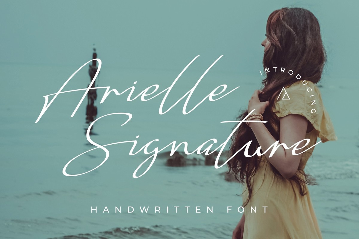 Beispiel einer Arielle Signature-Schriftart