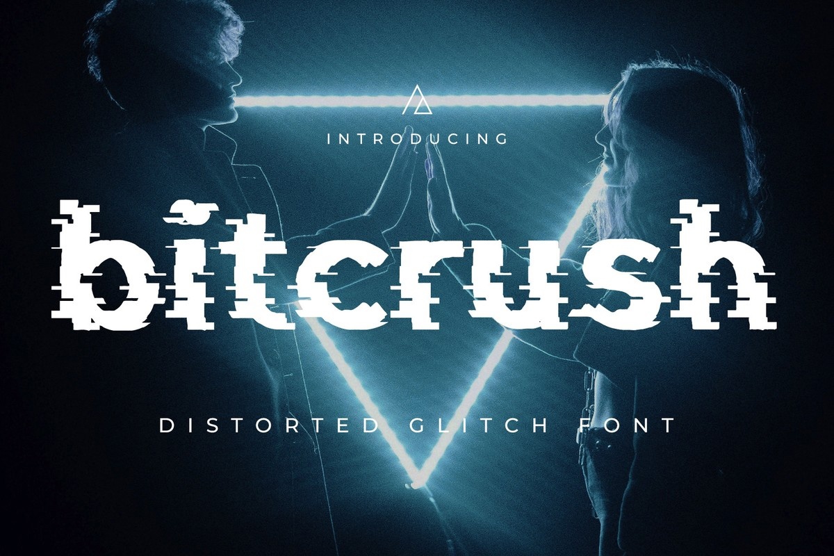 Beispiel einer Bitcrush-Schriftart