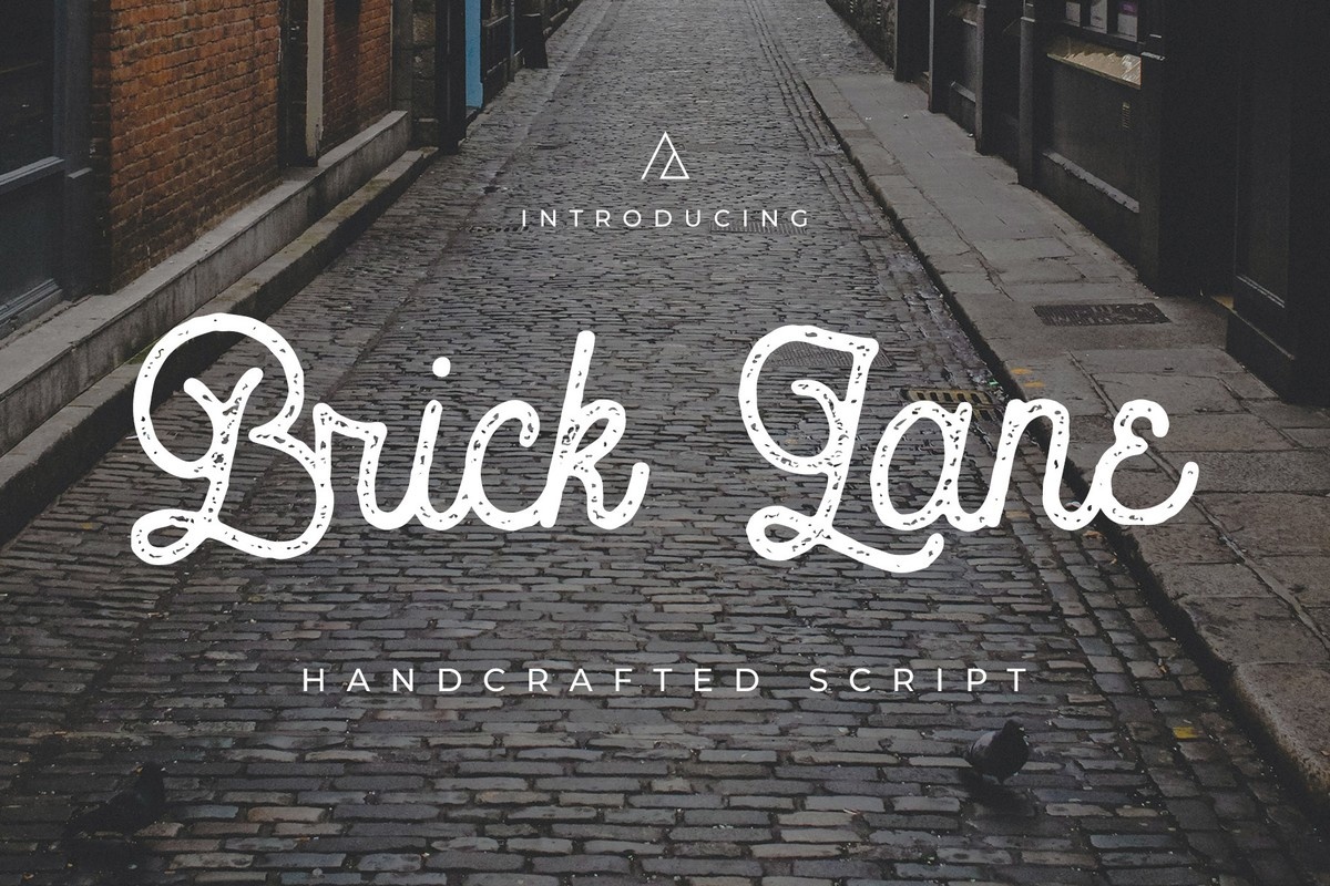 Beispiel einer Brick Lane Rough-Schriftart