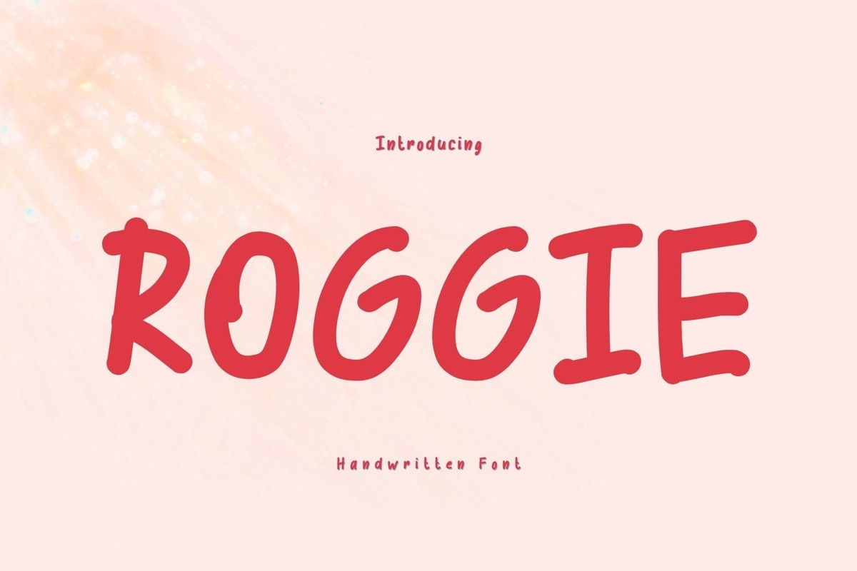 Beispiel einer Roggie Regular-Schriftart