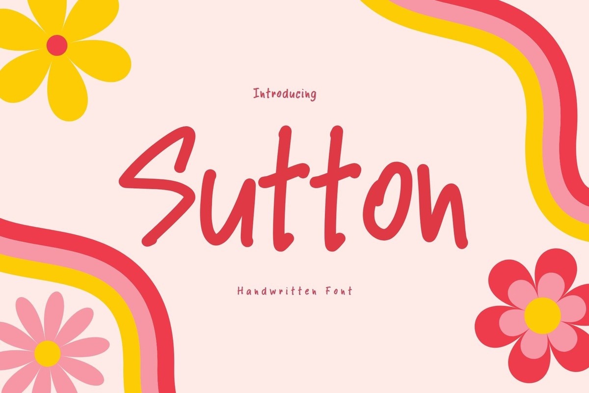Beispiel einer Sutton-Schriftart