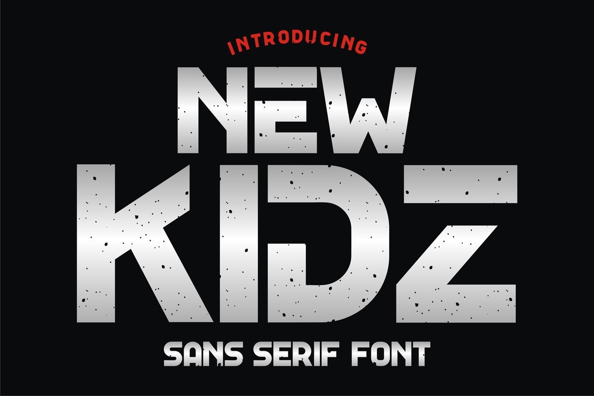 Beispiel einer New Kidz Regular-Schriftart