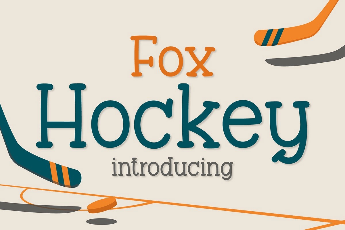 Beispiel einer Fox Hockey Regular-Schriftart