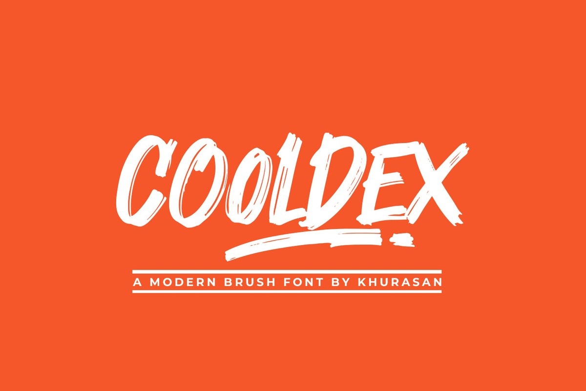 Beispiel einer Cooldex-Schriftart