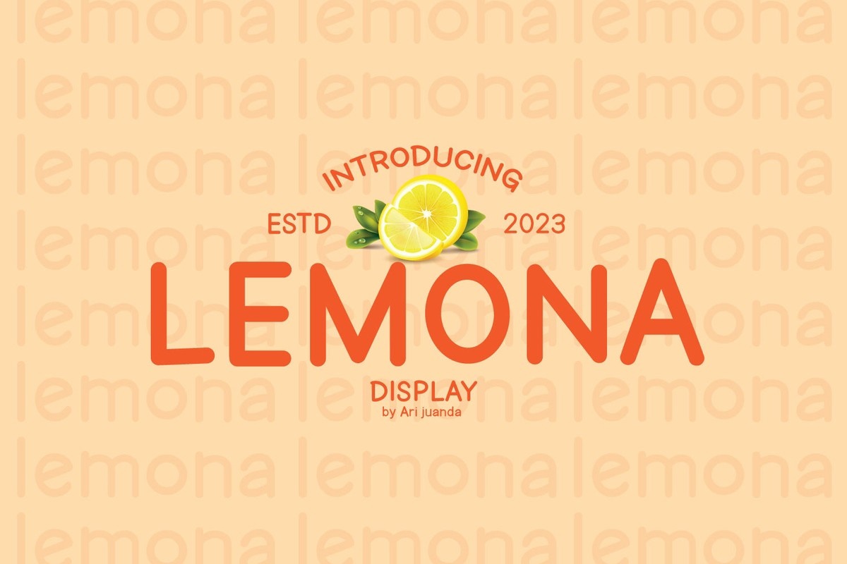 Beispiel einer Lemona Regular-Schriftart