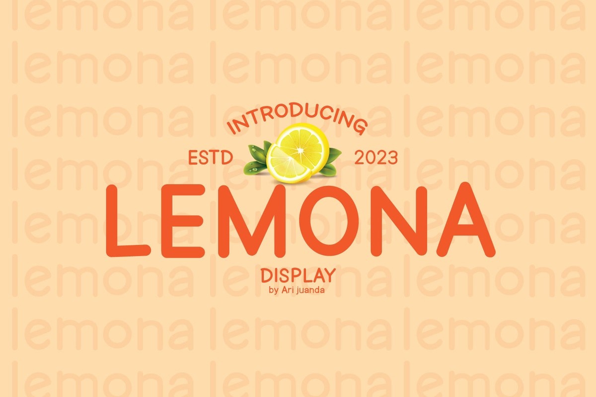 Beispiel einer Lemona-Schriftart