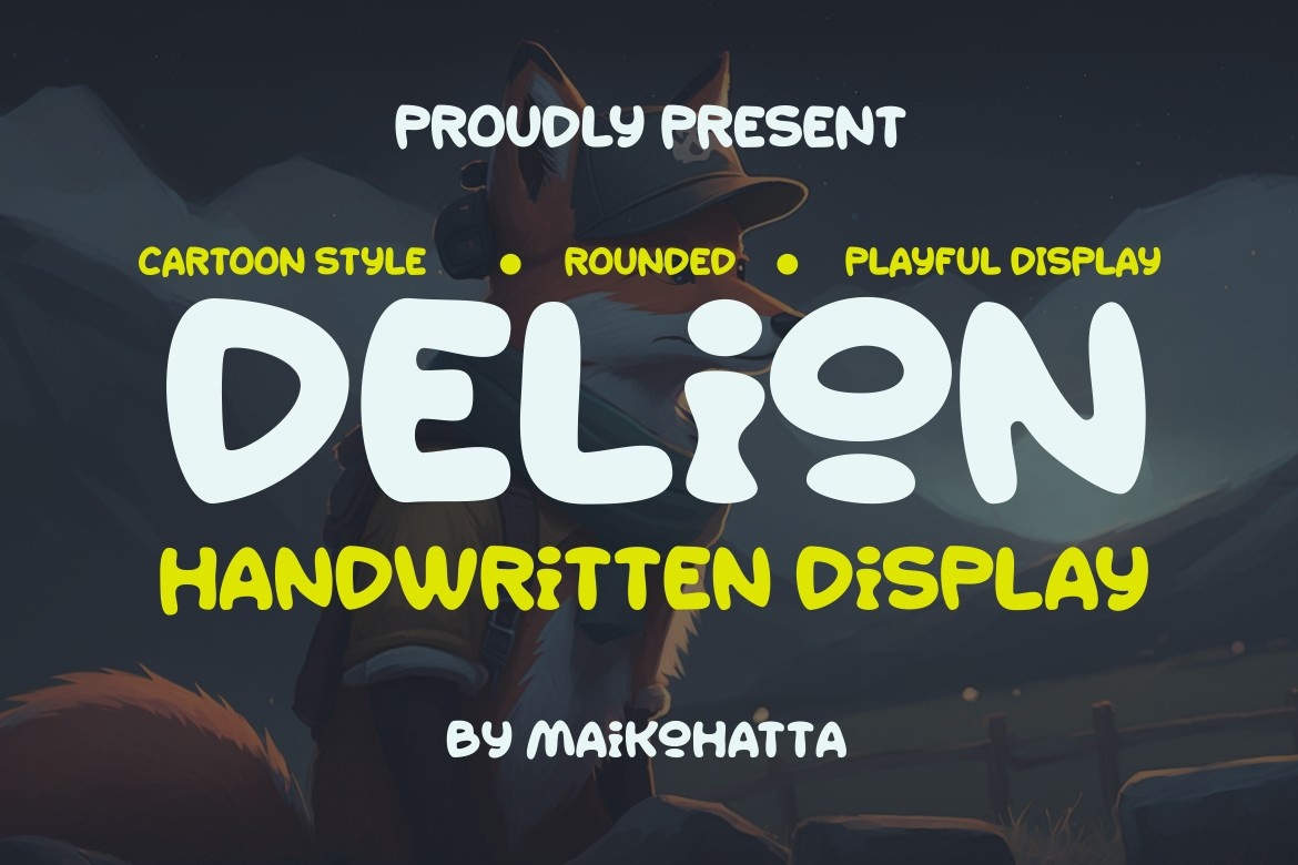 Beispiel einer Delion-Schriftart