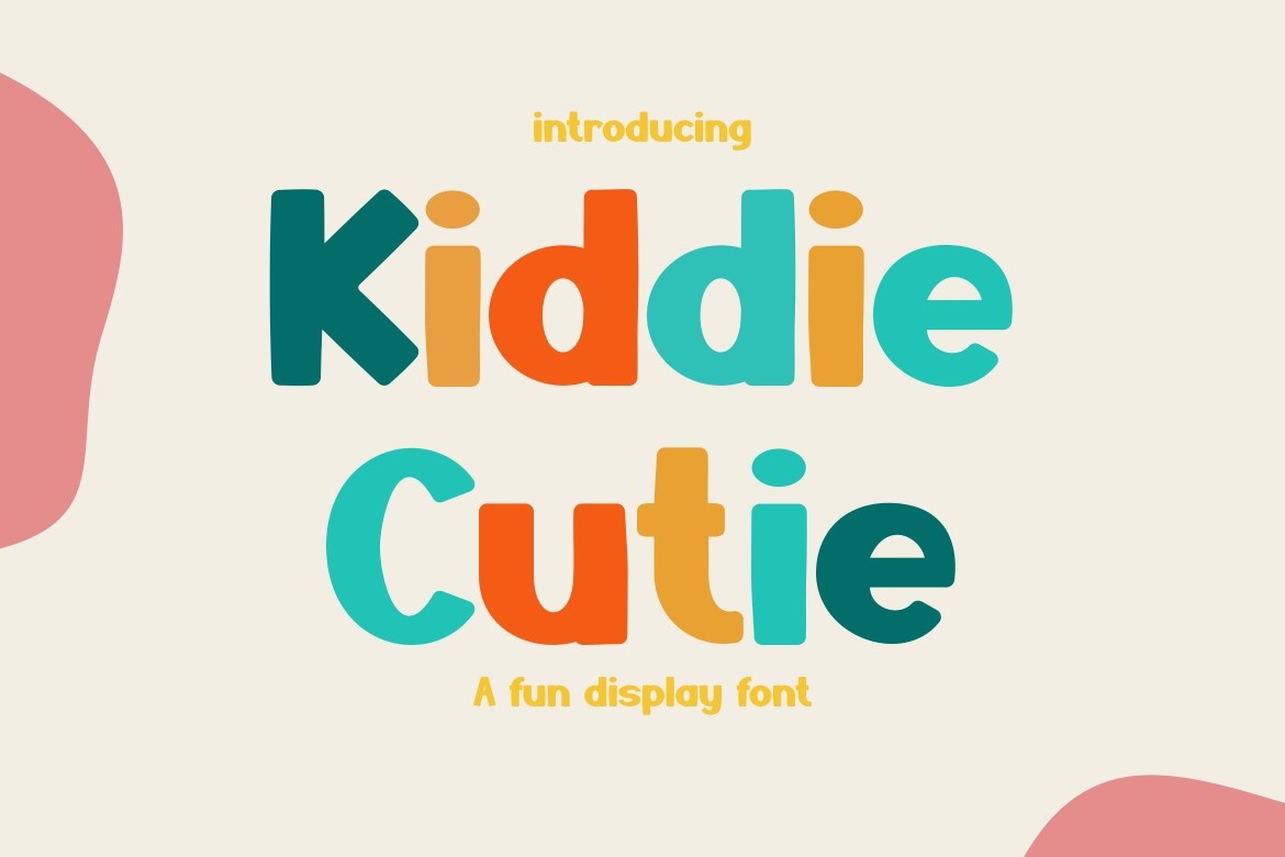 Beispiel einer Kiddie Cuttie-Schriftart