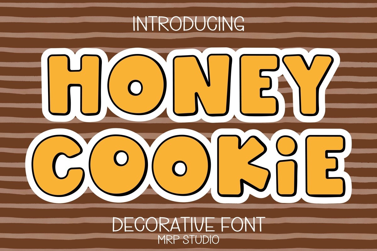 Beispiel einer Honey Cookie-Schriftart