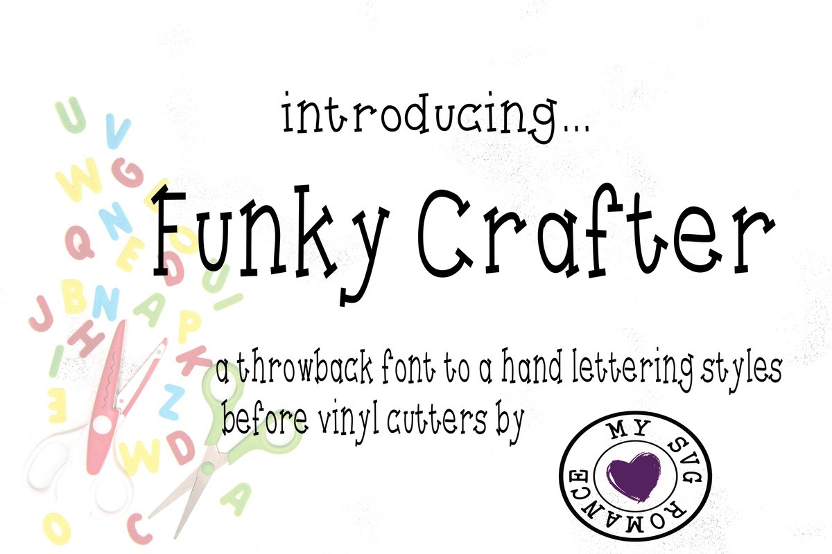 Beispiel einer FunkyCrafter Regular-Schriftart