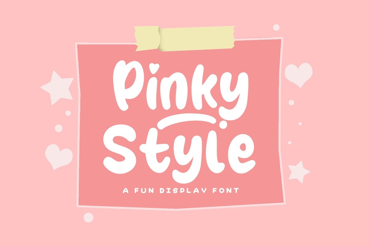 Beispiel einer Pinky Style-Schriftart